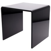 Plymor Black Acrylic Square Display Riser, 11" H x 11" W x 11" D (3/8" thick)