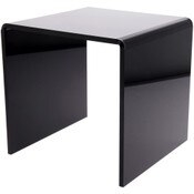 Plymor Black Acrylic Square Display Riser, 11" H x 11" W x 11" D (3/8" thick)
