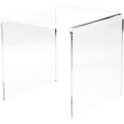Plymor Clear Acrylic Square Display Riser, 11" H x 11" W x 11" D (3/8" thick)