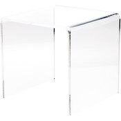 Plymor Clear Acrylic Square Display Riser, 11" H x 11" W x 11" D (3/8" thick)