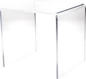 Plymor Clear Acrylic Square Display Riser, 12" H x 12" W x 12" D
