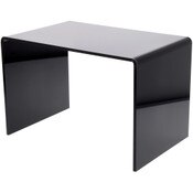 Plymor Black Acrylic Rectangular Display Riser, 12" H x 18" W x 12" D (3/8" thick)