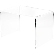 Plymor Clear Acrylic Rectangular Display Riser, 12" H x 18" W x 12" D (3/8" thick)