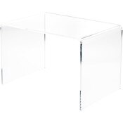 Plymor Clear Acrylic Rectangular Display Riser, 12" H x 18" W x 12" D (3/8" thick)