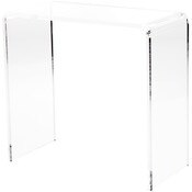 Plymor Clear Acrylic Vertical Rectangular Display Riser, 12" H x 12" W x 6" D (3/8" thick)