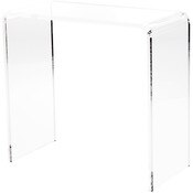 Plymor Clear Acrylic Vertical Rectangular Display Riser, 12" H x 12" W x 6" D (3/8" thick)