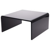 Plymor Black Acrylic Short Square Display Riser, 6" H x 12" W x 12" D (3/8" thick)