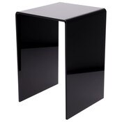 Plymor Black Acrylic Vertical Square Display Riser, 18" H x 12" W x 12" D (3/8" thick)