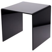 Plymor Black Acrylic Square Display Riser, 14" H x 14" W x 14" D (3/8" thick)