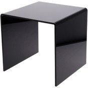 Plymor Black Acrylic Square Display Riser, 14" H x 14" W x 14" D (3/8" thick)