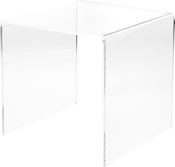 Plymor Clear Acrylic Square Display Riser, 14" H x 14" W x 14" D (3/8" thick)