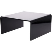Plymor Black Acrylic Short Square Display Riser, 7" H x 14" W x 14" D (3/8" thick)