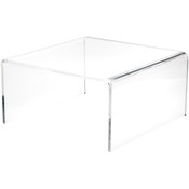 Plymor Clear Acrylic Short Square Display Riser, 7" H x 14" W x 14" D (3/8" thick)