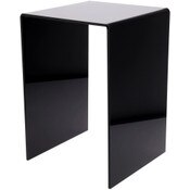 Plymor Black Acrylic Vertical Square Display Riser, 21" H x 14" W x 14" D (3/8" thick)