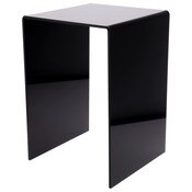 Plymor Black Acrylic Vertical Square Display Riser, 21" H x 14" W x 14" D (3/8" thick)
