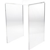 Plymor Clear Acrylic Vertical Square Display Riser, 21" H x 14" W x 14" D (3/8" thick)
