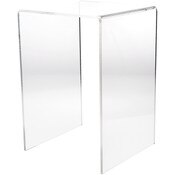 Plymor Clear Acrylic Vertical Square Display Riser, 21" H x 14" W x 14" D (3/8" thick)
