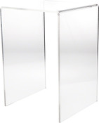 Plymor Clear Acrylic Vertical Square Display Riser, 21" H x 14" W x 14" D (3/8" thick)