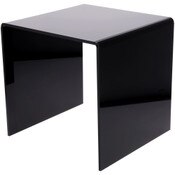 Plymor Black Acrylic Square Display Riser, 16" H x 16" W x 16" D (3/8" thick)