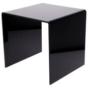 Plymor Black Acrylic Square Display Riser, 16" H x 16" W x 16" D (3/8" thick)