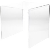 Plymor Clear Acrylic Square Display Riser, 16" H x 16" W x 16" D (3/8" thick)