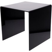 Plymor Black Acrylic Square Display Riser, 18" H x 18" W x 18" D (3/8" thick)