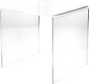 Plymor Clear Acrylic Square Display Riser, 18" H x 18" W x 18" D (3/8" thick)