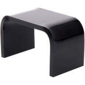 Plymor Black Acrylic Rectangular Display Riser, 1" H x 1.5" W x 1" D (3/32" thick)