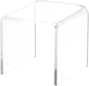 Plymor Clear Acrylic Square Display Riser, 2" H x 2" W x 2" D (3/32" thick)