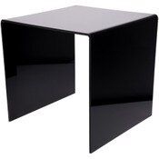 Plymor Black Acrylic Square Display Riser, 20" H x 20" W x 20" D (3/8" thick)