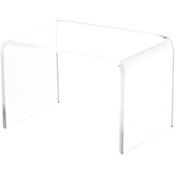 Plymor Clear Acrylic Rectangular Display Riser, 2" H x 3" W x 2" D (1/8" thick)