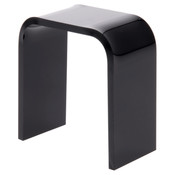 Plymor Black Acrylic Vertical Rectangular Display Riser, 2" H x 2" W x 1" D (3/32" thick)