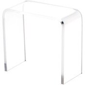 Plymor Clear Acrylic Vertical Rectangular Display Riser, 2" H x 2" W x 1" D (3/32" thick)