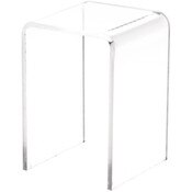 Plymor Clear Acrylic Vertical Square Display Riser, 3" H x 2" W x 2" D (3/32" thick)