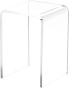 Plymor Clear Acrylic Vertical Square Display Riser, 3" H x 2" W x 2" D