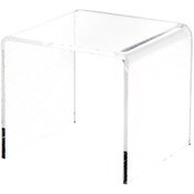 Plymor Clear Acrylic Square Display Riser, 3" H x 3" W x 3" D (1/8" thick)