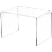 Plymor Clear Acrylic Rectangular Display Riser, 3" H x 4.5" W x 3" D (1/8" thick)