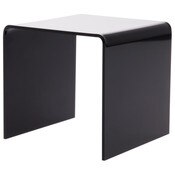 Plymor Black Acrylic Square Display Riser, 4" H x 4" W x 4" D (1/8" thick)