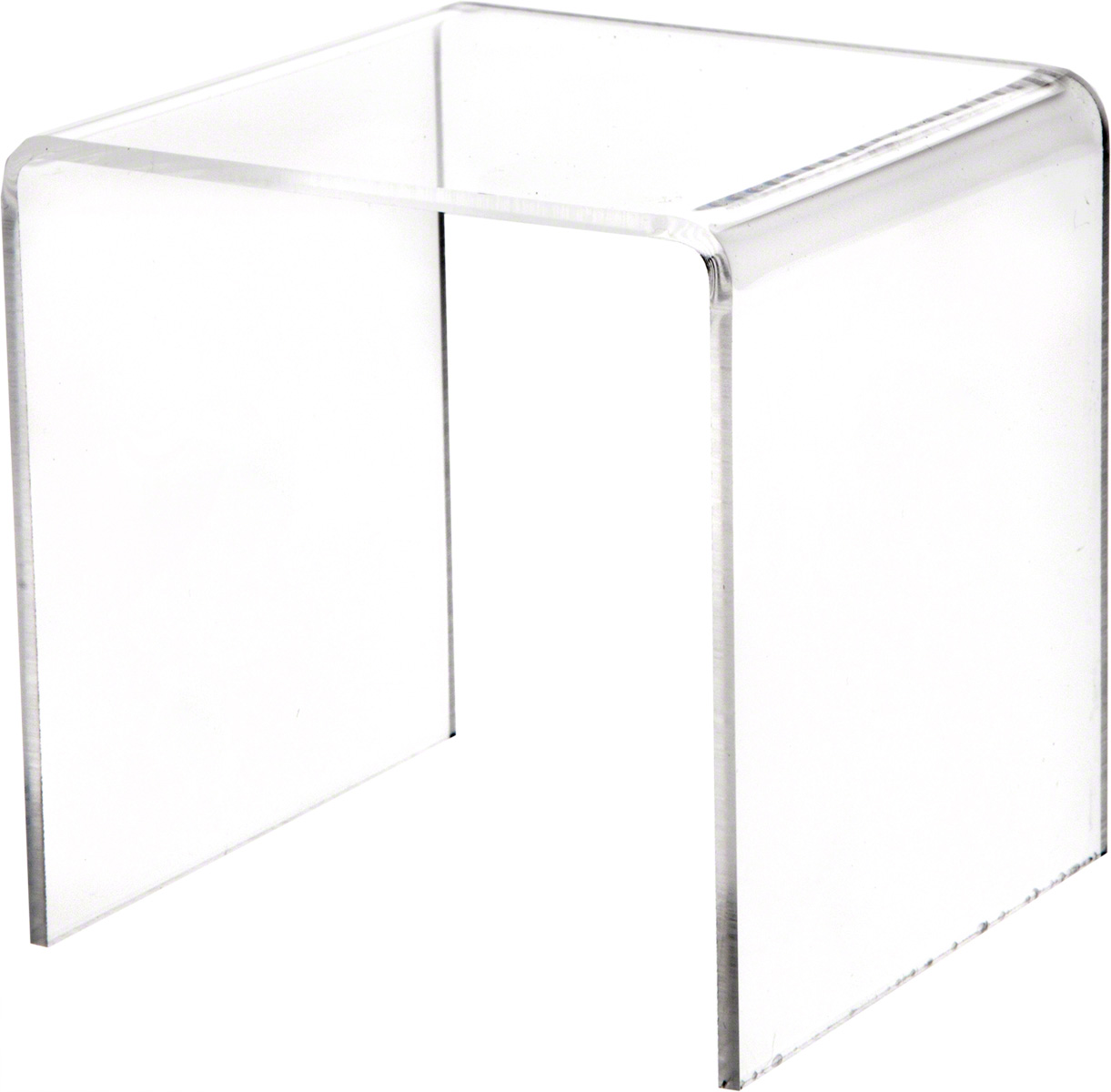 Plymor Clear Acrylic Square Display Riser 3 Pack 8"H x 8"W x 8"D 1/8" thick 