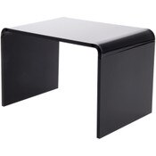 Plymor Black Acrylic Rectangular Display Riser, 4" H x 6" W x 4" D (3/16" thick)