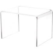 Plymor Clear Acrylic Rectangular Display Riser, 4" H x 6" W x 4" D (3/16" thick)