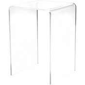 Plymor Clear Acrylic Vertical Square Display Riser, 6" H x 4" W x 4" D (1/8" thick)