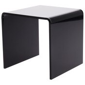 Plymor Black Acrylic Square Display Riser, 5" H x 5" W x 5" D (3/16" thick)