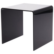 Plymor Black Acrylic Square Display Riser, 5" H x 5" W x 5" D (1/8" thick)