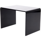 Plymor Black Acrylic Small Rectangular Display Riser, 5" H x 7.5" W x 5" D (3/16" thick)