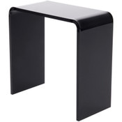 Plymor Black Acrylic Vertical Rectangular Display Riser, 5" H x 5" W x 2.5" D (3/16" thick)