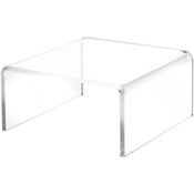 Plymor Clear Acrylic Short Square Display Riser, 2.5" H x 5" W x 5" D (3/16" thick)