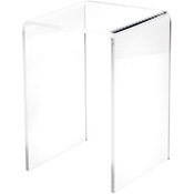 Plymor Clear Acrylic Vertical Square Display Riser, 7.5" H x 5" W x 5" D (3/16" thick)