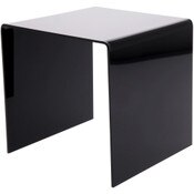 Plymor Black Acrylic Square Display Riser, 6" H x 6" W x 6" D (1/8" thick)