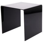Plymor Black Acrylic Square Display Riser, 6" H x 6" W x 6" D (1/8" thick)